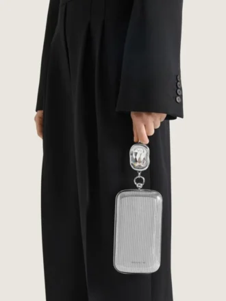 Aftonväska i metall med kristall