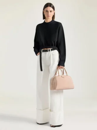 Antigona East-West-bowlingväska i mocka