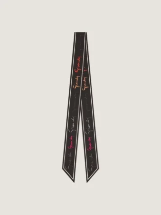 Bandeau i siden med flerfärgad Givenchy-signatur