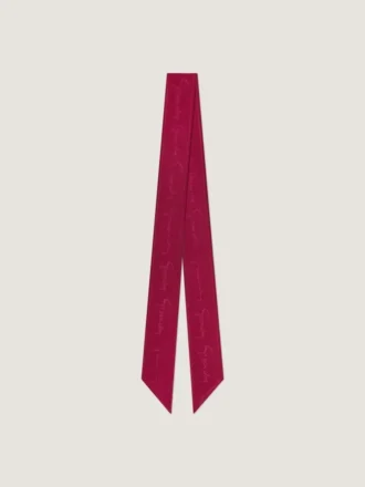 Bandeau i sidenjacquard med Givenchy-signatur