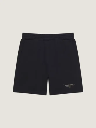 Bermudashorts i fleece med Givenchy-stämpeltryck