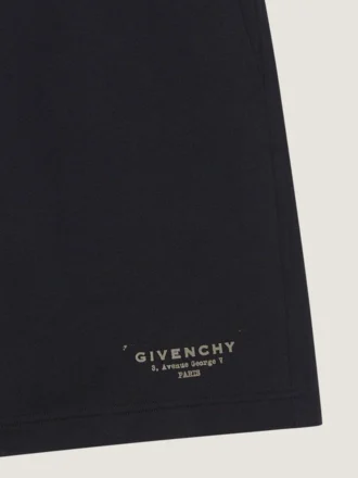 Bermudashorts i fleece med Givenchy-stämpeltryck