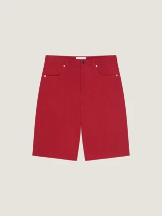 Bermudashorts i överfärgad denim