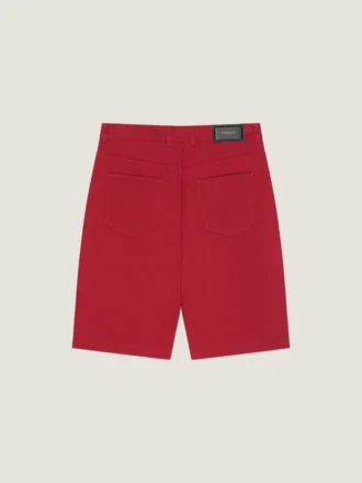 Bermudashorts i överfärgad denim