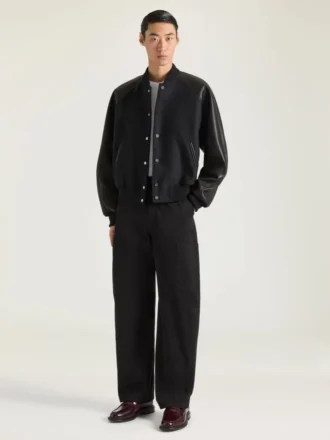 Blouson i blandmaterial med Givenchy Paris-broderi