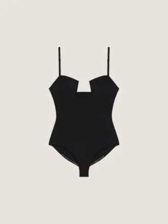 Bodysuit med utskärningar i specialstickat