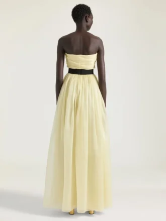 Bustier-aftonklänning i organza