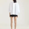 Cocoon-T-shirt i bomull med arkivtryck Cocoon-T-shirt i bomull med arkivtryck