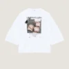 Cocoon-T-shirt i bomull med arkivtryck Cocoon-T-shirt i bomull med arkivtryck