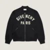 Couture-bomberjacka i satin med broderat Givenchy Paris