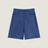 Couture Seam Bermudashorts i denim med Givenchy-stämpel Couture Seam Bermudashorts i denim med Givenchy-stämpel