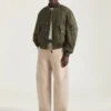 Couture Seam-bomberjacka i bomull med Givenchy-stämpeltryck