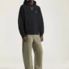Couture Seam-hoodie i fleece med broderat Givenchy Paris Couture Seam-hoodie i fleece med broderat Givenchy Paris