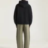 Couture Seam-hoodie i fleece med broderat Givenchy Paris Couture Seam-hoodie i fleece med broderat Givenchy Paris