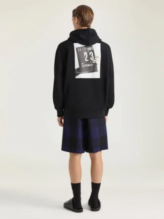 Couture Seam-hoodie i fleece med klappbrädesmönster