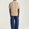 Couture Seam Indigo Blue Jeans med Givenchy-stämpeltryck Couture Seam Indigo Blue Jeans med Givenchy-stämpeltryck