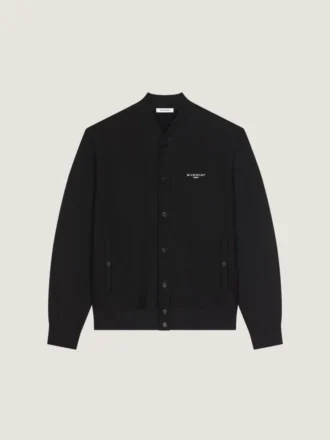 Couture Seam-kofta i fleece med broderat Givenchy Paris