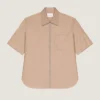 Couture Seam Zipped Shirt
