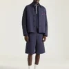 Couture-sydd jacka i denim med broderat Givenchy Paris Couture-sydd jacka i denim med broderat Givenchy Paris
