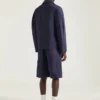Couture-sydd jacka i denim med broderat Givenchy Paris Couture-sydd jacka i denim med broderat Givenchy Paris