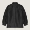 Couture-sydd jacka i polyfaille med Givenchy Paris-märke Couture-sydd jacka i polyfaille med Givenchy Paris-märke