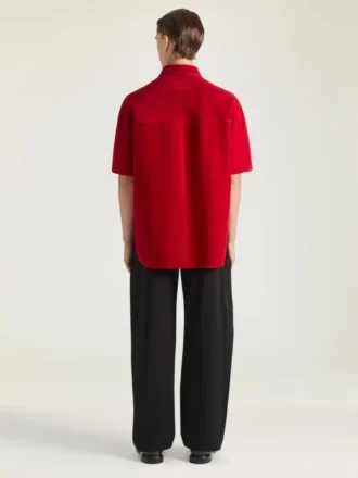 Couture-överskjorta i mocka