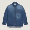 Couture-överskjorta i mörkblå denim Couture-överskjorta i mörkblå denim