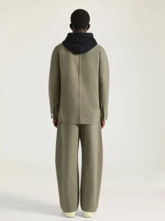 Couture-överskjorta i överfärgat denim