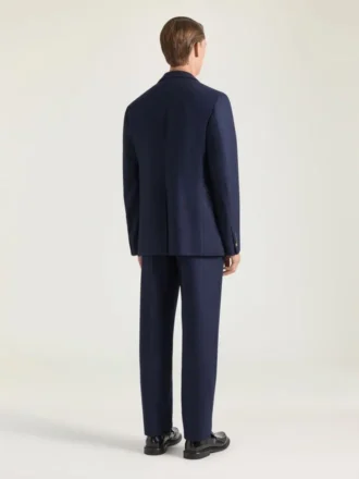 Byxor i flanell med avslappnad passform