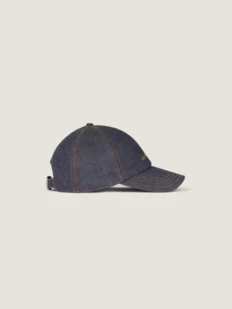 Givenchy-broderad keps i denim