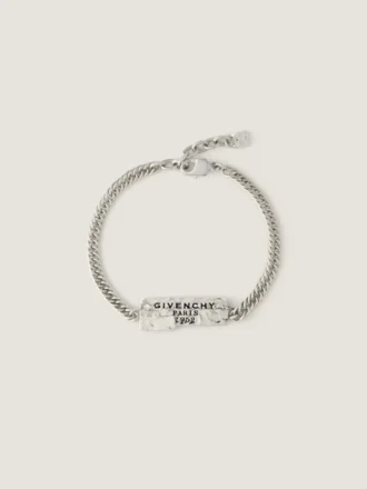 Givenchy Tape-armband i metall och emalj