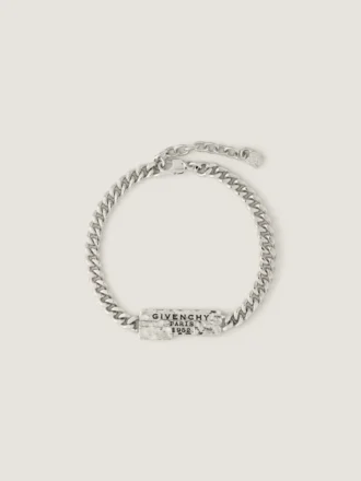 Givenchy Tape-armband i metall och emalj