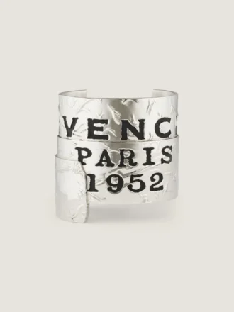 Givenchy Tape-armband i metall och emalj