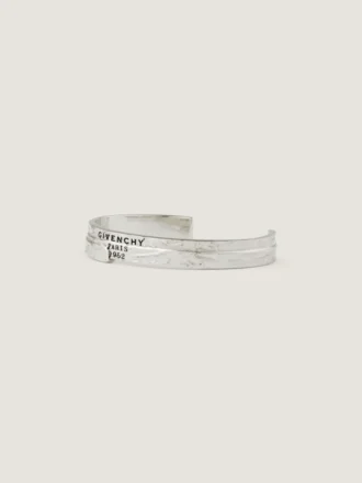 Givenchy Tape-armband i metall och emalj