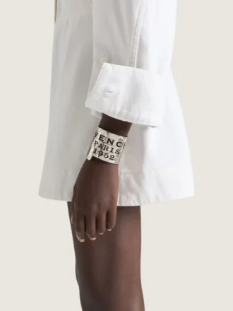 Givenchy Tape-armband i metall och emalj