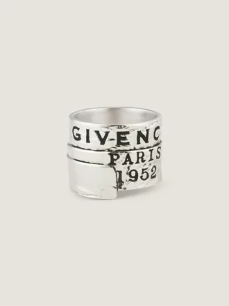 Givenchy Tape-ring i metall och emalj