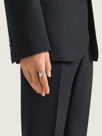 Givenchy Tape-ring i metall och emalj
