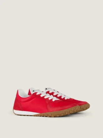 Glide-sneakers i nylon och mocka