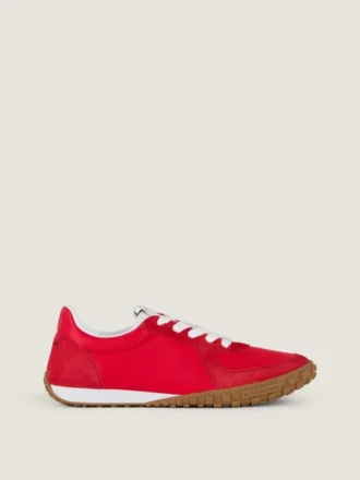 Glide-sneakers i nylon och mocka