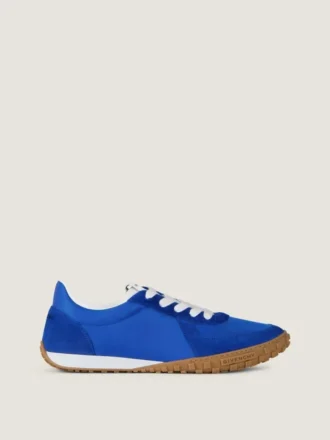Glide-sneakers i nylon och mocka