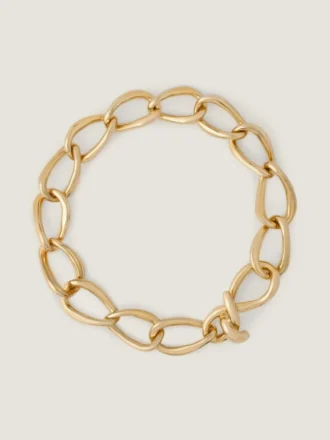 Halsband med kedjelänkar i metall