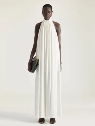 Halterklänning i crepe cady