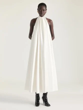 Halterklänning i läder