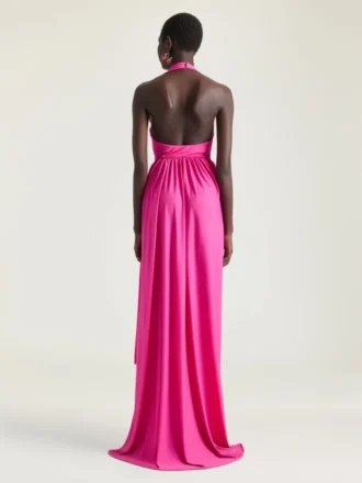 Halterneck-klänning i jersey