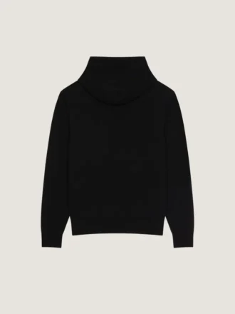Huvtröja i ull och kashmir med broderat Givenchy Paris