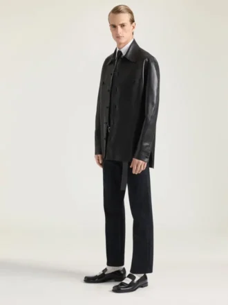 Tux-loafers i lackläder