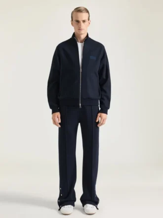 Sweatshirt med dragkedja i ull och kashmir med Givenchy-märke