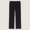 Joggingbyxor med couture-sömmar i fleece med broderat Givenchy Paris