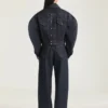 Kokongjacka med bak-fram-design i rå denim Kokongjacka med bak-fram-design i rå denim