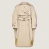 kokongtrenchcoat i bomull